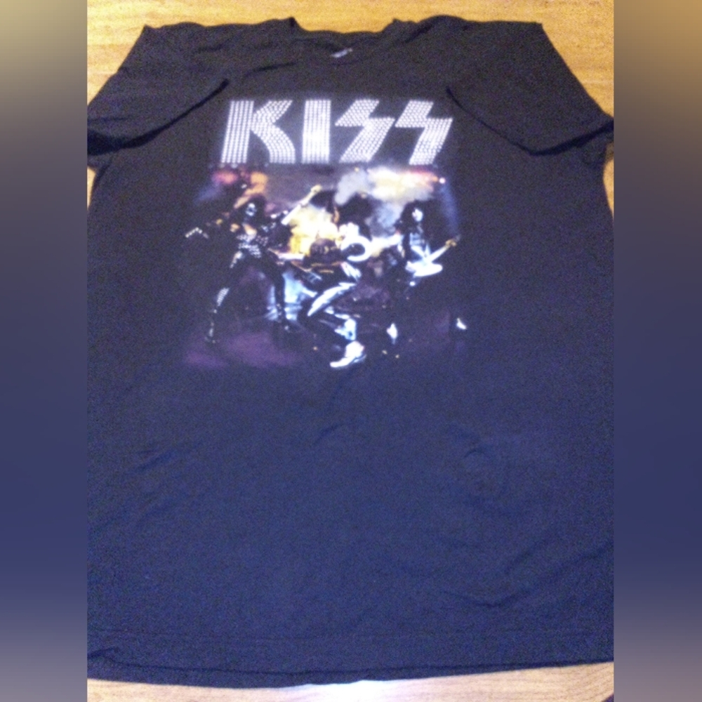 Kiss Alive In '75 Black XL Officially Licensed Cotton T-Shirt